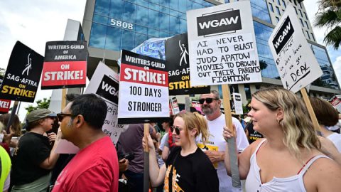 <b>AMPTP reveals latest WGA contract offer, taking talks public</b>