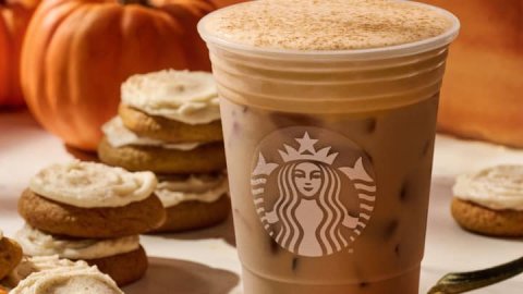 <b>Starbucks iced pumpkin cream chai latte added to fall menu</b>
