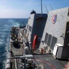 Mercho Missile destroyer voyage voyage of the Taiwan Strait